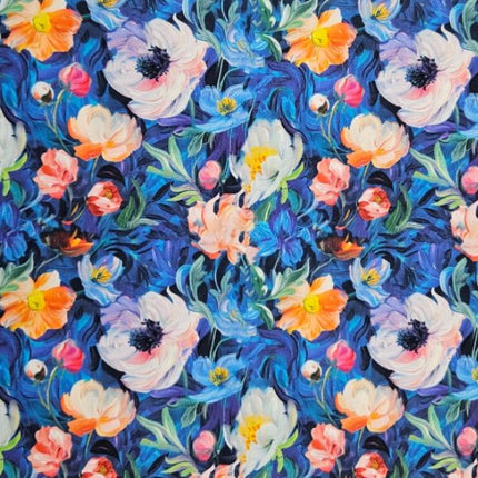 Watercolor Flowers in Blue | Rose & Hubble