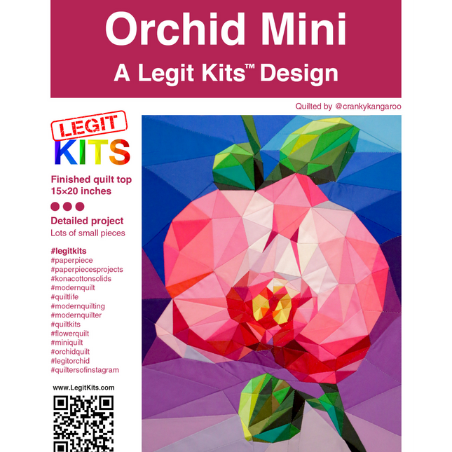 Orchid Mini FPP Pattern | Legit Kits