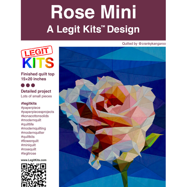 Rose Mini FPP Pattern | Legit Kits
