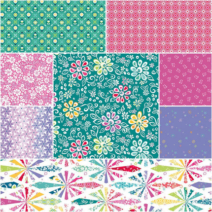 **PREORDER** Chasing Rainbows Fat Quarter Pack | Leslie Ryan | Riley Blake Designs