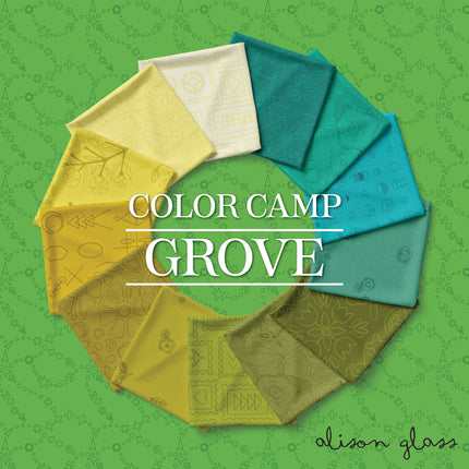 Color Camp Grove Fat Quarter Pack | Alison Glass | Andover Fabrics