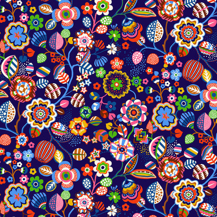 **PREORDER** Primavera: Tree Flower Navy | Sholto Drumlanrig | Thread & Ink