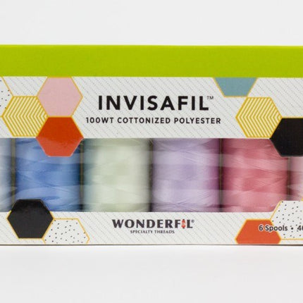 WonderFil InvisaFil 100wt | B001 Mini Thread Pack [6 Colours]