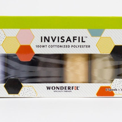 WonderFil InvisaFil 100wt | B002 Mini Thread Pack [6 Colours]