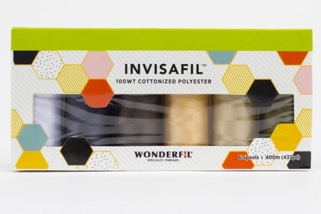 WonderFil InvisaFil 100wt | B002 Mini Thread Pack [6 Colours]