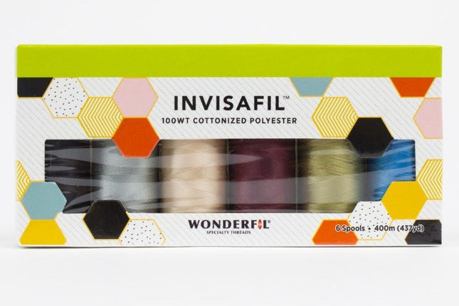WonderFil InvisaFil 100wt | B004 Mini Thread Pack [6 Colours]