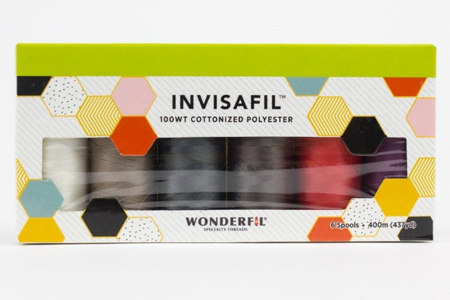 WonderFil InvisaFil 100wt | B005 Mini Thread Pack [6 Colours]