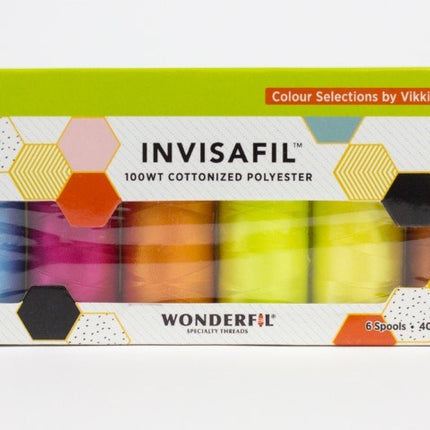 WonderFil InvisaFil 100wt | B007 Mini Thread Pack [6 Colours]