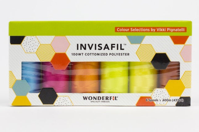 WonderFil InvisaFil 100wt | B007 Mini Thread Pack [6 Colours]