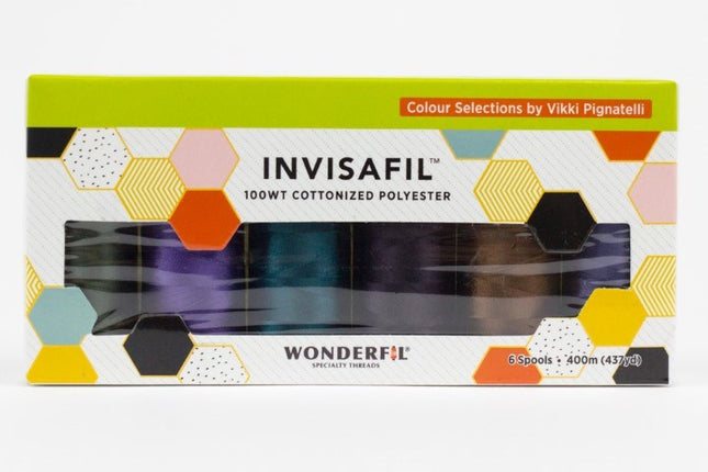 WonderFil InvisaFil 100wt | B008 Mini Thread Pack [6 Colours]