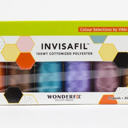 WonderFil InvisaFil 100wt | B009 Mini Thread Pack [6 Colours]