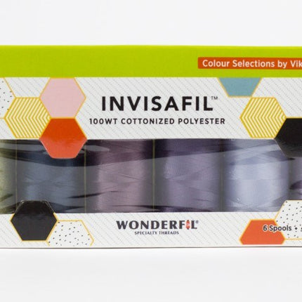 WonderFil InvisaFil 100wt | B010 Mini Thread Pack [6 Colours]