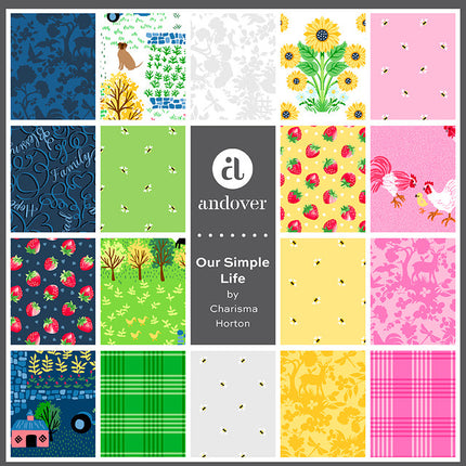 **PREORDER** Our Simple Life Fat Quarter Pack | Charisma Horton| Andover Fabrics