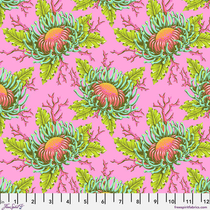 **PREORDER** Floral Reef: Friends & Anemones - Coralline | Tula Pink | Free Spirit Fabrics