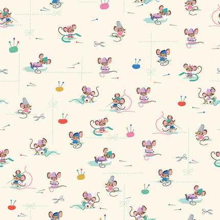 **PREORDER** Wishes: Workers Vintage White Sparkle | Jill Howarth| Riley Blake