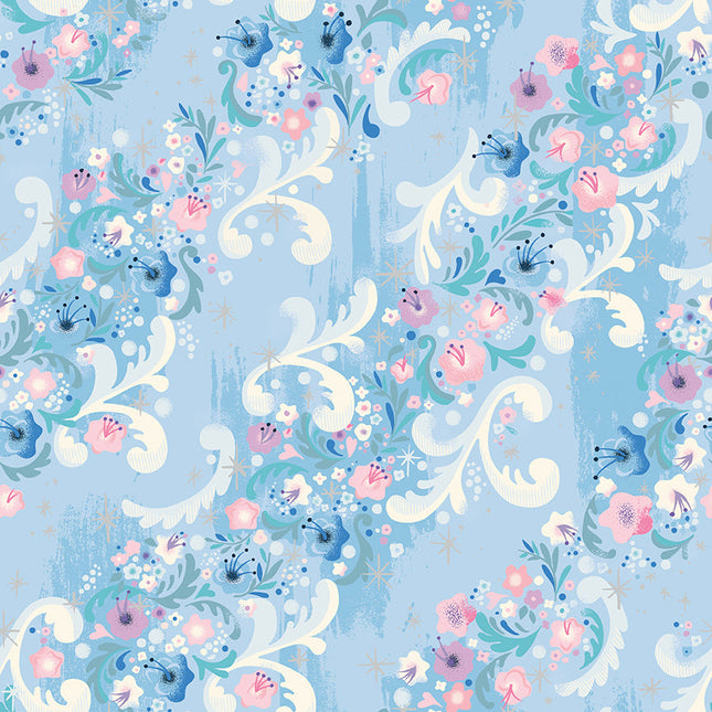 **PREORDER** Wishes: Cindy's Flowers Frost Sparkle | Jill Howarth| Riley Blake