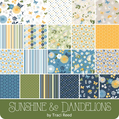 **PREORDER** Sunshine & Dandelions Fat Quarter Pack | Traci Reed | Riley Blake Designs